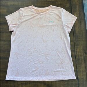 Under Armour Peach Crewneck HeatGear Tee